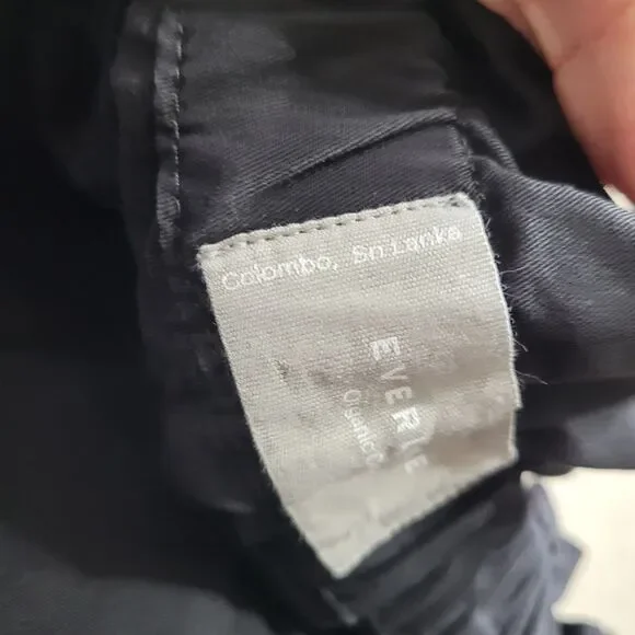 Everlane size XL Dress shift adjsutable straps elastic stretch open button - Picture 12 of 12